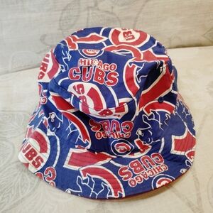 Chicago Cubs Blue ,Red And White Bucket Hat